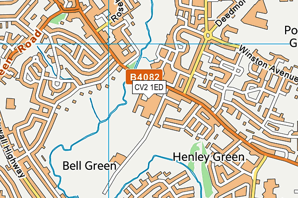 Henley College Coventry (Closed) map (CV2 1ED) - OS VectorMap District (Ordnance Survey)