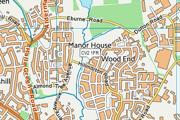 CV2 1FR map - OS VectorMap District (Ordnance Survey)