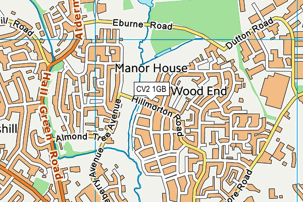 CV2 1GB map - OS VectorMap District (Ordnance Survey)