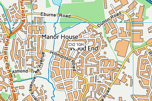 CV2 1GH map - OS VectorMap District (Ordnance Survey)