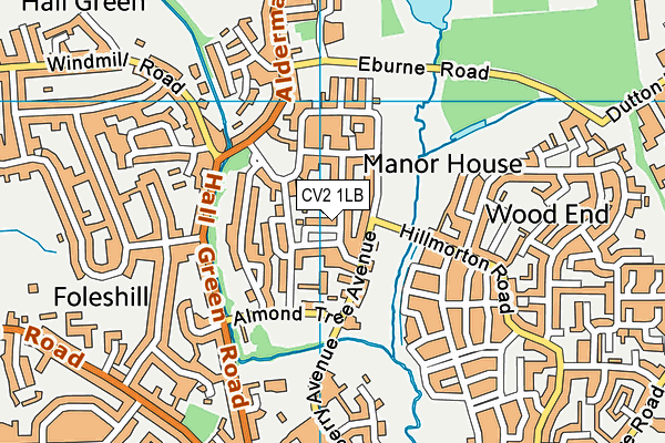 CV2 1LB map - OS VectorMap District (Ordnance Survey)