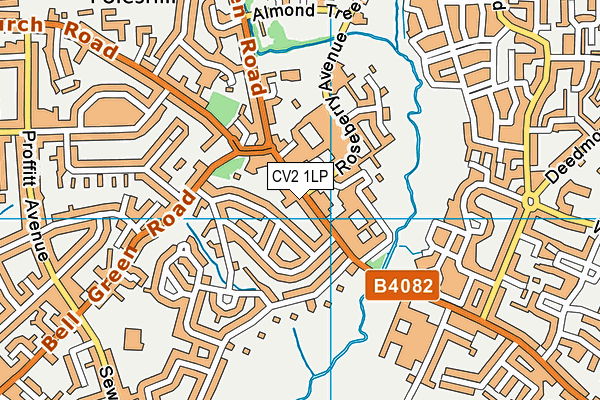 CV2 1LP map - OS VectorMap District (Ordnance Survey)