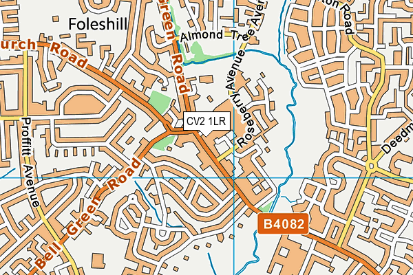 CV2 1LR map - OS VectorMap District (Ordnance Survey)