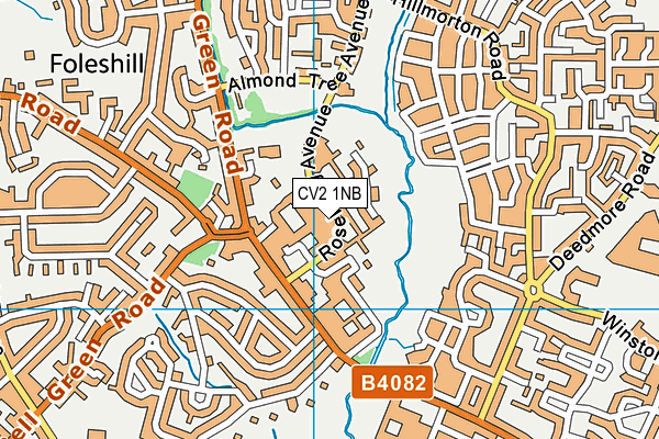 CV2 1NB map - OS VectorMap District (Ordnance Survey)