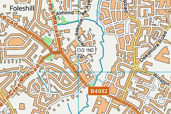 CV2 1ND map - OS VectorMap District (Ordnance Survey)