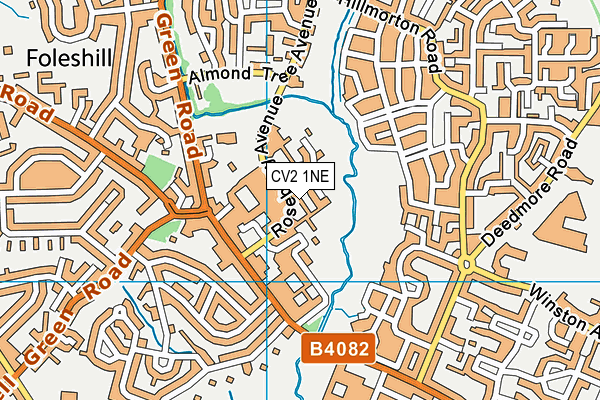 CV2 1NE map - OS VectorMap District (Ordnance Survey)