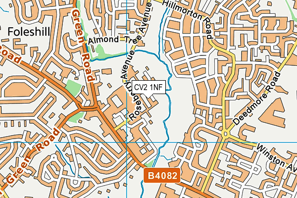 CV2 1NF map - OS VectorMap District (Ordnance Survey)