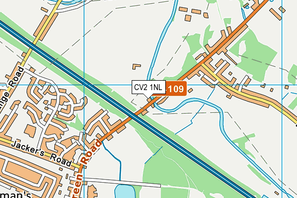 CV2 1NL map - OS VectorMap District (Ordnance Survey)