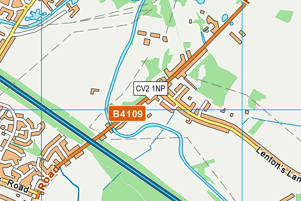 CV2 1NP map - OS VectorMap District (Ordnance Survey)