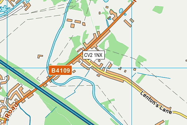 CV2 1NX map - OS VectorMap District (Ordnance Survey)