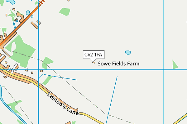 CV2 1PA map - OS VectorMap District (Ordnance Survey)
