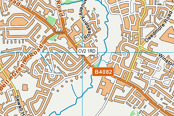 CV2 1RD map - OS VectorMap District (Ordnance Survey)
