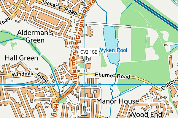 CV2 1SE map - OS VectorMap District (Ordnance Survey)