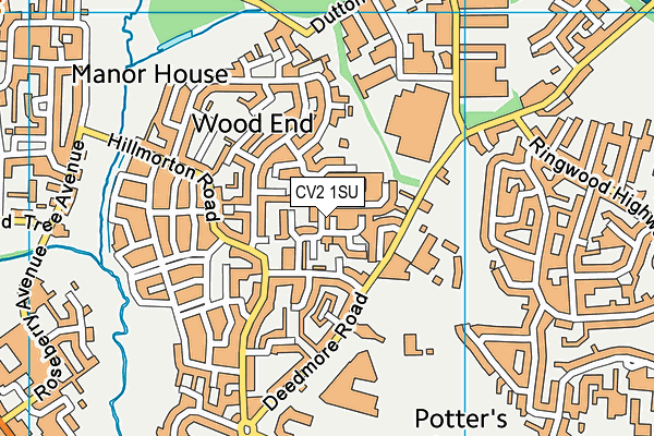 CV2 1SU map - OS VectorMap District (Ordnance Survey)