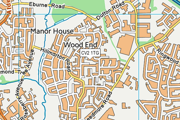 CV2 1TG map - OS VectorMap District (Ordnance Survey)