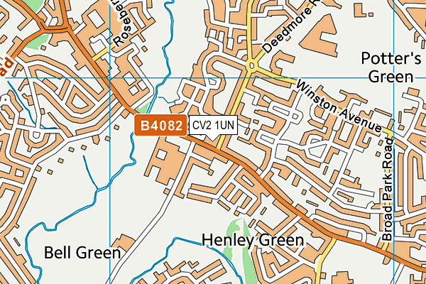 CV2 1UN map - OS VectorMap District (Ordnance Survey)