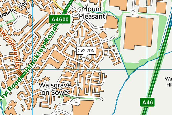 CV2 2DN map - OS VectorMap District (Ordnance Survey)