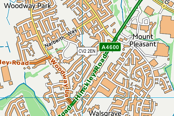 CV2 2EN map - OS VectorMap District (Ordnance Survey)