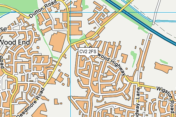 CV2 2FS map - OS VectorMap District (Ordnance Survey)