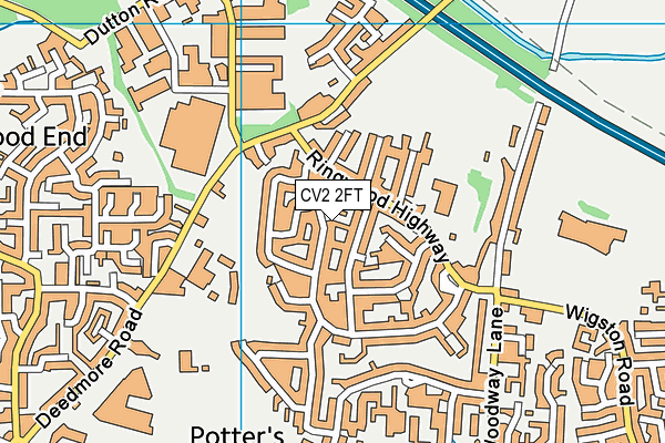 CV2 2FT map - OS VectorMap District (Ordnance Survey)