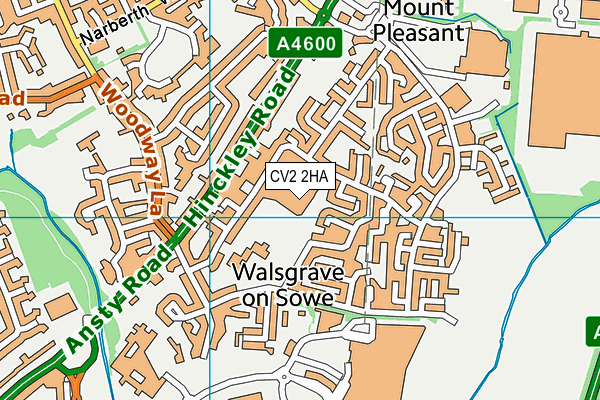 CV2 2HA map - OS VectorMap District (Ordnance Survey)