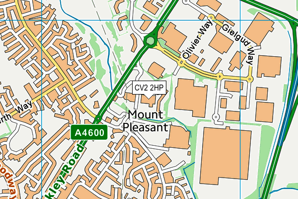 Spirit Health Club (Coventry) (Closed) map (CV2 2HP) - OS VectorMap District (Ordnance Survey)