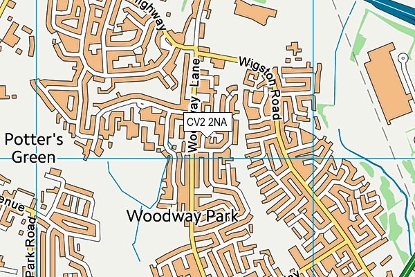 CV2 2NA map - OS VectorMap District (Ordnance Survey)