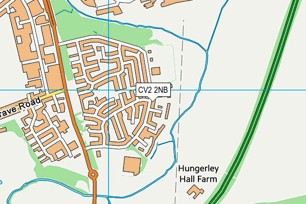 Pearl Hyde Primary School map (CV2 2NB) - OS VectorMap District (Ordnance Survey)