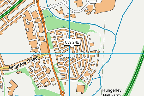 CV2 2NE map - OS VectorMap District (Ordnance Survey)