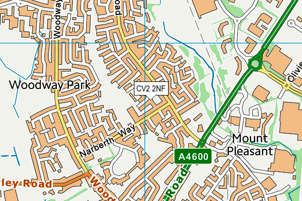 CV2 2NF map - OS VectorMap District (Ordnance Survey)