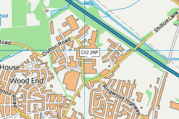 CV2 2NP map - OS VectorMap District (Ordnance Survey)