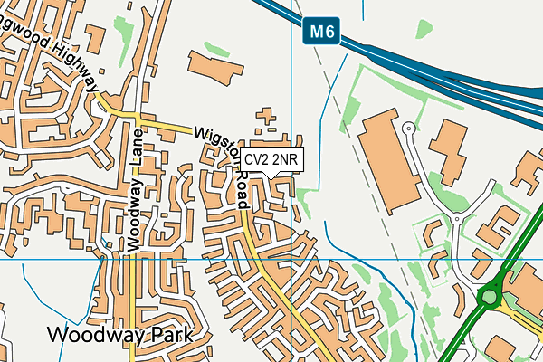 CV2 2NR map - OS VectorMap District (Ordnance Survey)