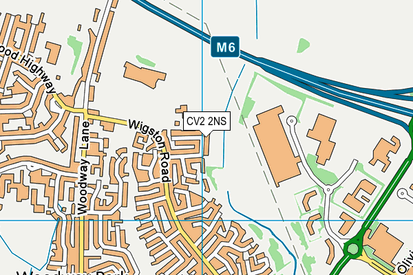 CV2 2NS map - OS VectorMap District (Ordnance Survey)