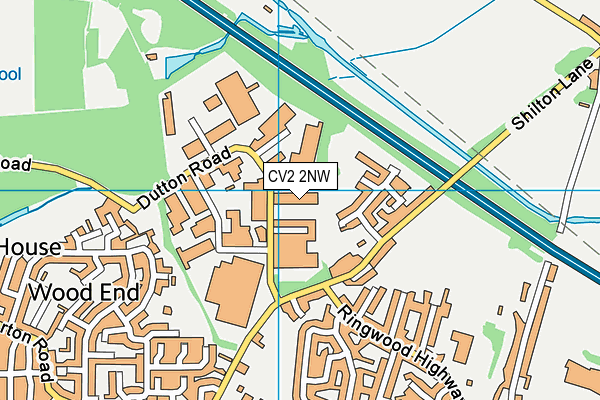 CV2 2NW map - OS VectorMap District (Ordnance Survey)