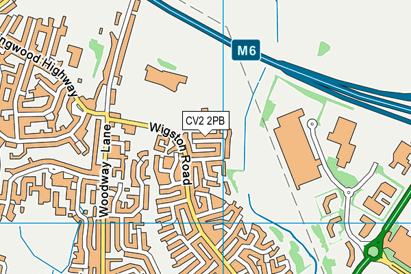 CV2 2PB map - OS VectorMap District (Ordnance Survey)