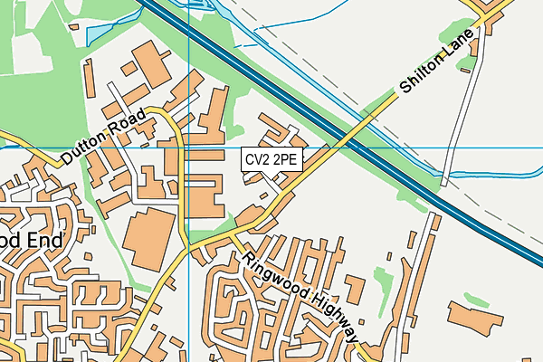 CV2 2PE map - OS VectorMap District (Ordnance Survey)