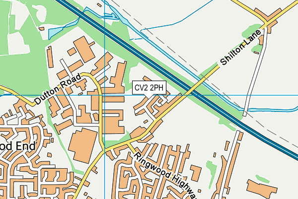 CV2 2PH map - OS VectorMap District (Ordnance Survey)