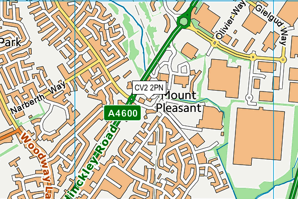 CV2 2PN map - OS VectorMap District (Ordnance Survey)