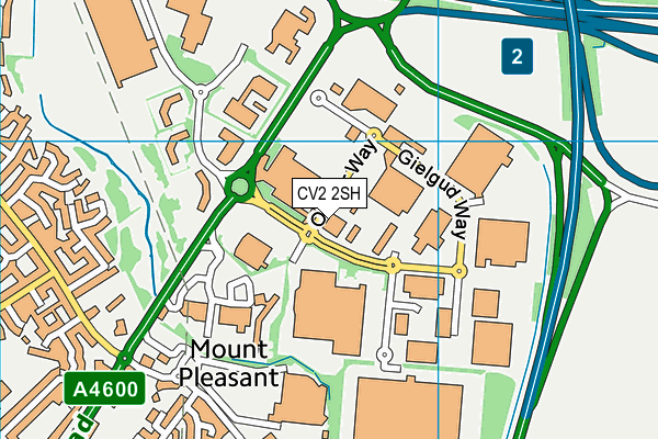 CV2 2SH map - OS VectorMap District (Ordnance Survey)