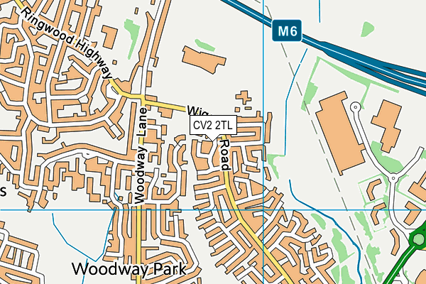 CV2 2TL map - OS VectorMap District (Ordnance Survey)