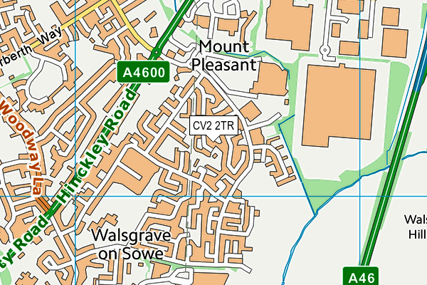 CV2 2TR map - OS VectorMap District (Ordnance Survey)