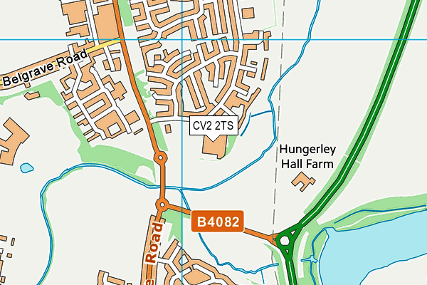 CV2 2TS map - OS VectorMap District (Ordnance Survey)