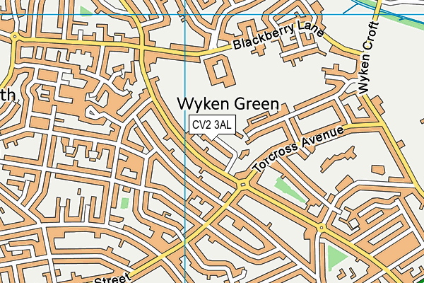 CV2 3AL map - OS VectorMap District (Ordnance Survey)