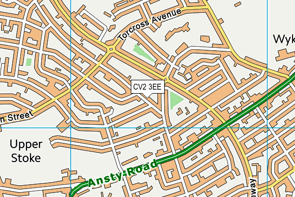 CV2 3EE map - OS VectorMap District (Ordnance Survey)