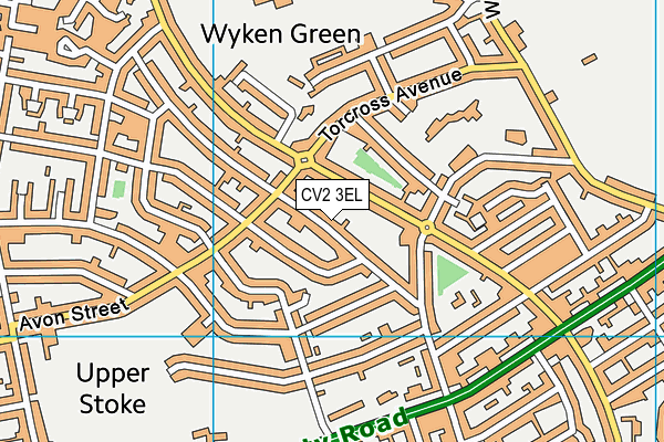 CV2 3EL map - OS VectorMap District (Ordnance Survey)