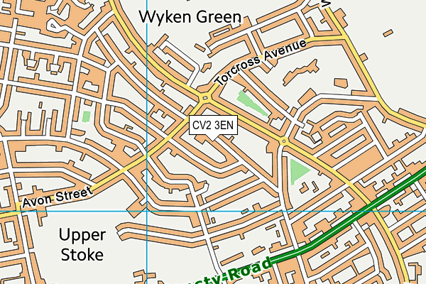 CV2 3EN map - OS VectorMap District (Ordnance Survey)