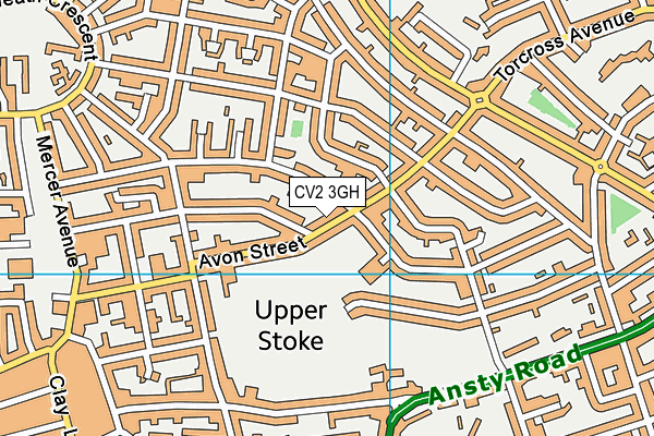 CV2 3GH map - OS VectorMap District (Ordnance Survey)