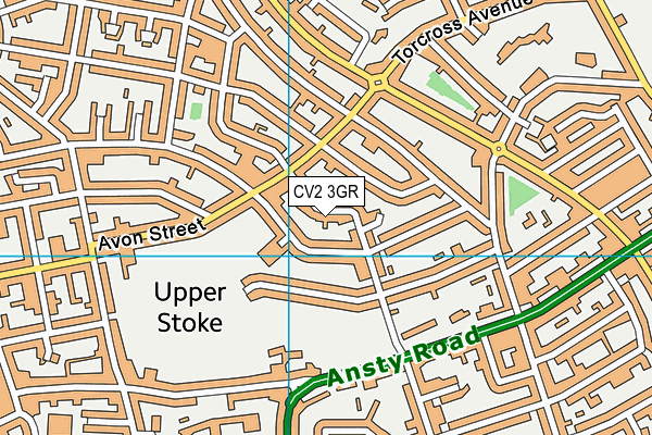 CV2 3GR map - OS VectorMap District (Ordnance Survey)