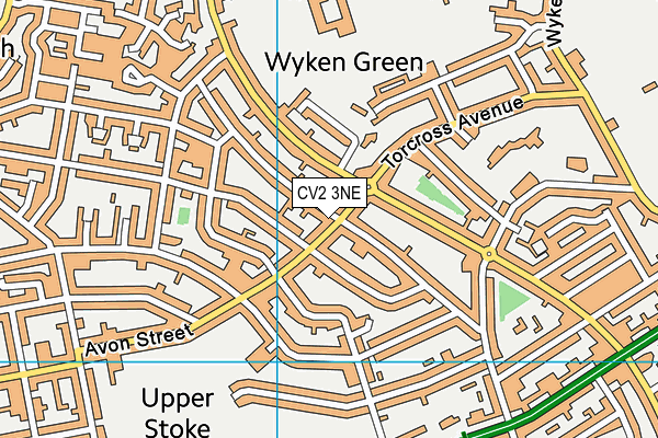 CV2 3NE map - OS VectorMap District (Ordnance Survey)