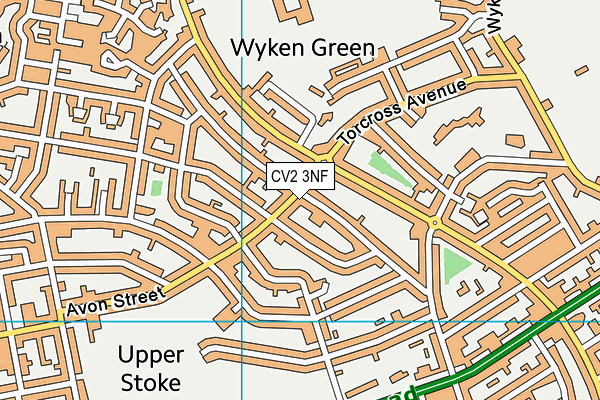 CV2 3NF map - OS VectorMap District (Ordnance Survey)